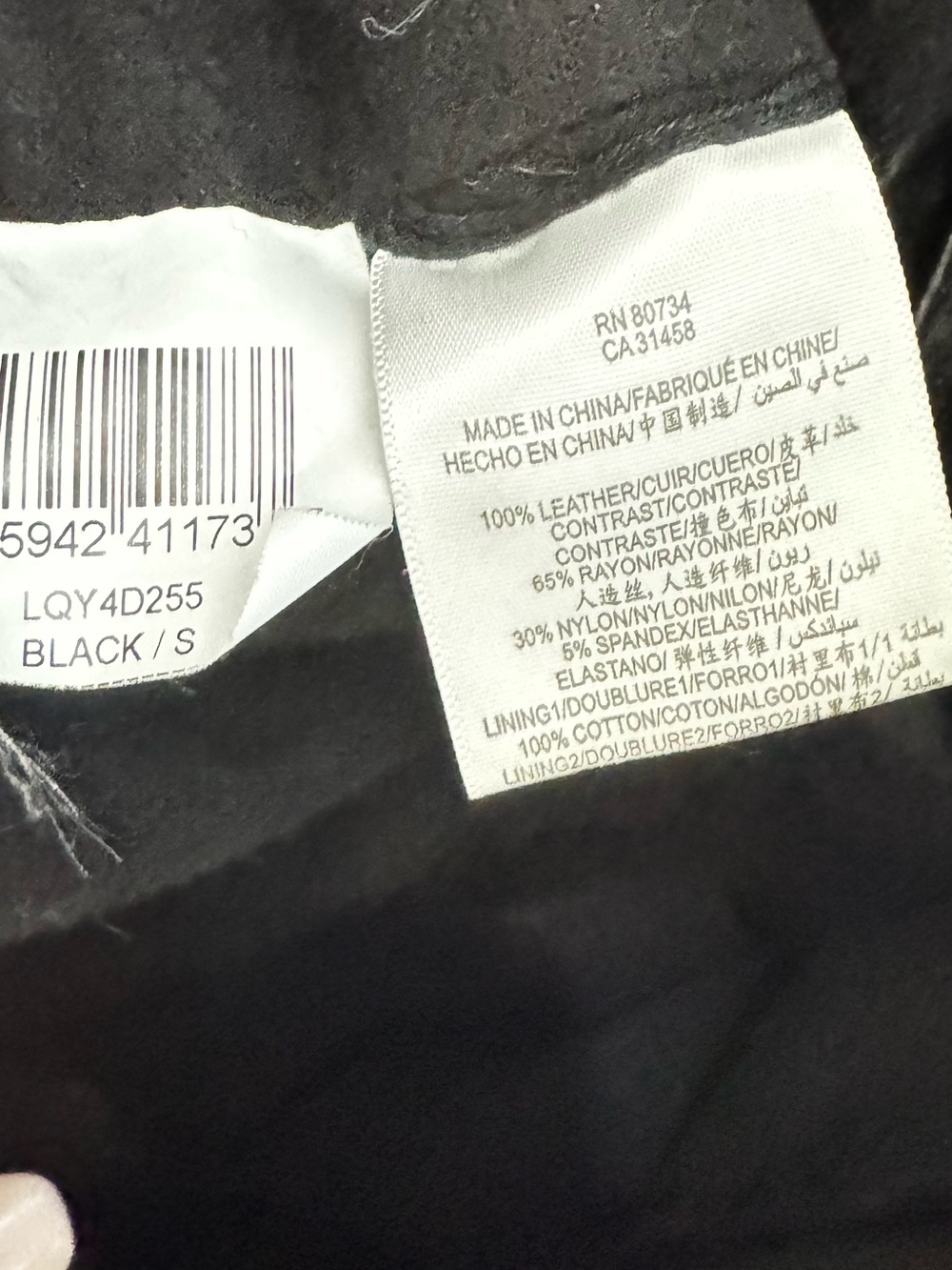 BCBGMaxAzria Soft Leather Biker
Jacket Asymmetrical Collar Cropped Style Size S - Picture 5 of 16